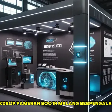 backdrop pameran booth malang berpengalaman